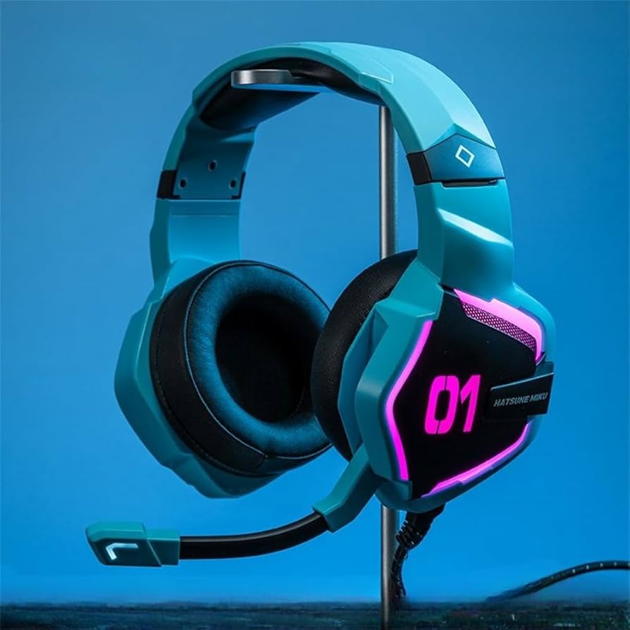 【初音ミク】ゲーミング　ヘッドフォンUSB接続 マイク内蔵　有線ヘッドフォン Amazon.co.jp: FAMENG 初音ミク ヘッドホン スヘッドホン