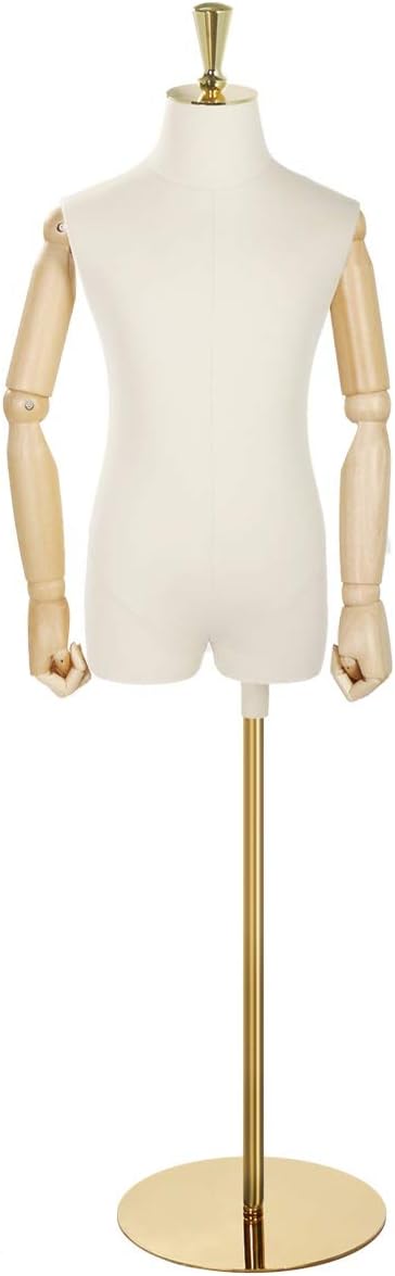 GDD Female Tailors Dummy Tailors Dummy Children Mannequin Metal Dressmakers Dress Forms 2-8 Years Old Children's Clothing Store Show (Color : A, Size : L)