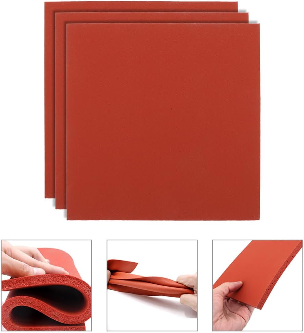 3pcs Heat Press Pillow High-Temperature Resistant Silicone Pad for Heat Transfer Craft Anti-Aging and Vibration-Absorbing Design for Even Prints