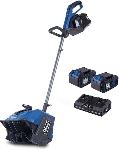 Scheppach Fraise à Neige sans Fil BC-SNB410-X - série 20V IXES - Largeur de Travail 40 cm - Portée 6 m - Hauteur de Neige Max 20 cm - 2 Batteries 4Ah + Chargeur Double Inclus