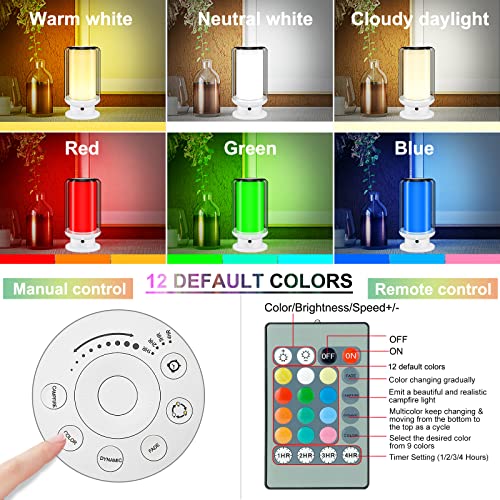 Luxsway Bedside Table Lamps With Remote Control,Lamparas De Noche,Nautical Lamps For Bedrooms,Desk Lamps With Timer Setting,Multi-Colors Led Nightstand Light With Dimmable For Baby Room,Living Room #TOP1