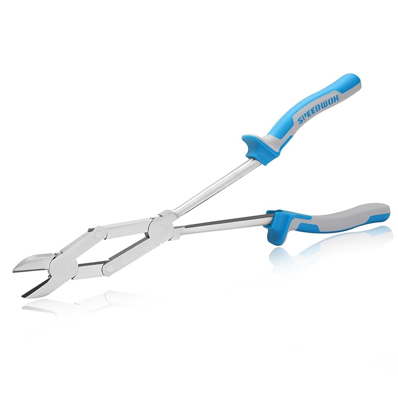 Alicate de Corte Diagonal de Alcance Longo com Junta Dupla SPEEDWOX 30,3 cm, Azul, 1 unidade