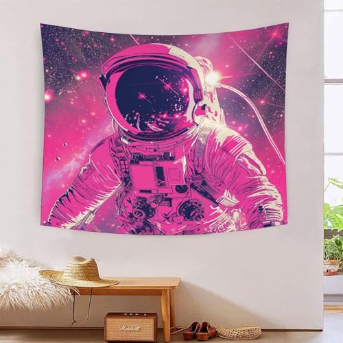 PONAZRFDY Cartoon Astronaut Stampa 3D Arazzo Da Parete Poster Ornamento Murale Tapestry Accessori Divisori Arazzo Per Camera Da Letto, Soggiorno, Dormitorio E Camera Da Letto 70cmx100cm