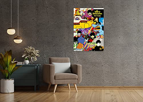 L’affiche du sous-marin jaune des Beatles | Imprimé sous-marin jaune | Impression encadrée ou non encadrée | A3 (42.0×29… - Les Beatles, Paul McCartney, John Lennon, RIngo Starr, George Harrison L'affiche du sous-marin jaune des Beatles | Imprimé sous-marin jaune | Impression encadrée ou non encadrée | A3 (42.0x29… – Image 5