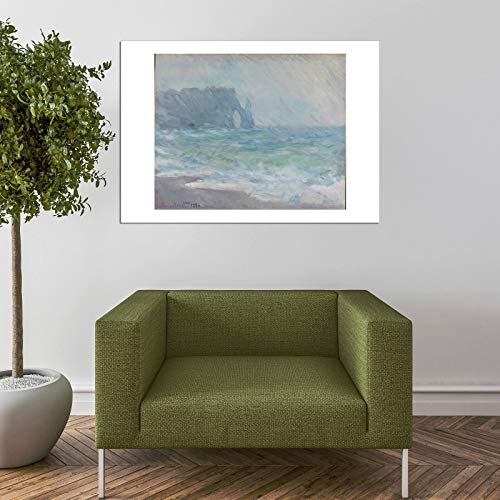 Affiche encadrée Claude Monet Crashing Sea tableau impressionniste Medium