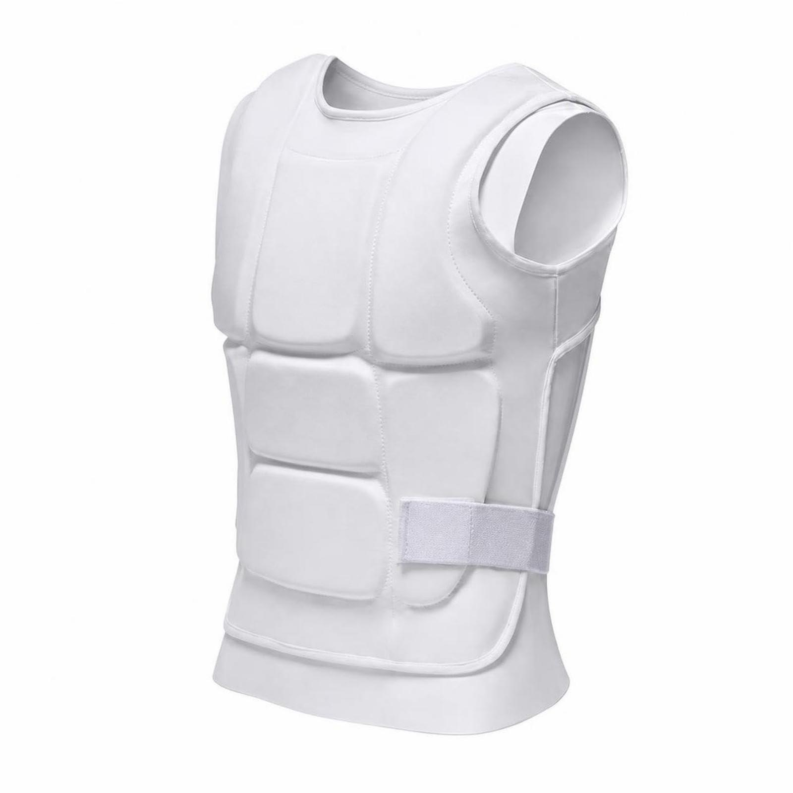 Padded Chest Protector Vest Shock-Absorbing Guarding for Fighting Arts Artists, Athletes, Physical Training, Sparring, Basketball S-image-29