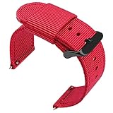 🔯【Fashion Accessory】: ADVENTURE-READY — Strong durable nylon. Heavy duty stitching. Stainless steel buckle. This washable, waterproof watch strap can handle the office, the gym, the white water rafting trip – and look amazing doing it.