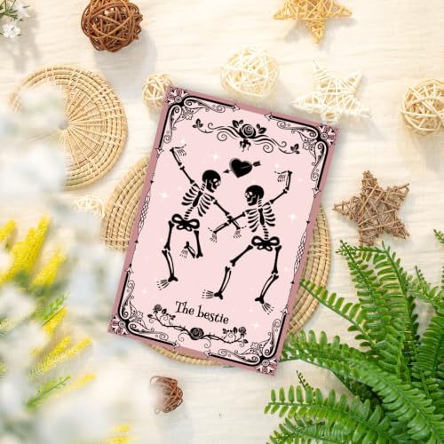 Funny Halloween Card for Bestie Skeleton Friendship Halloween Card for Her - image 6