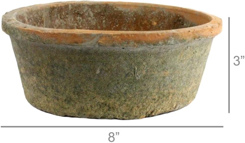 HomArt Rustic Terra Cotta Bulb Pot, Small , Antique Red, 1-Count (7686-0)