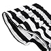 Baby Girls Black and White Striped Romper Bodysuit (Black + White, 12-18 Months)
