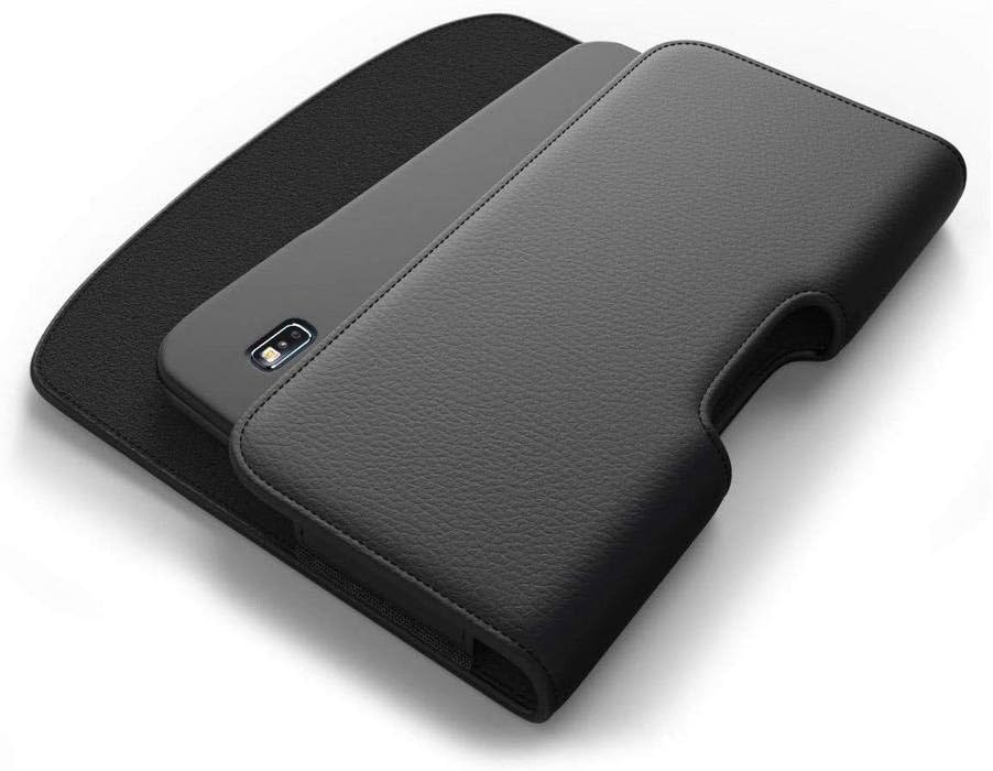 ELICA Magnetic Lock Phone Belt Bag Cover/Holder Pouch Compatible for Samsung Galaxy Note 10 Plus 5G - Black