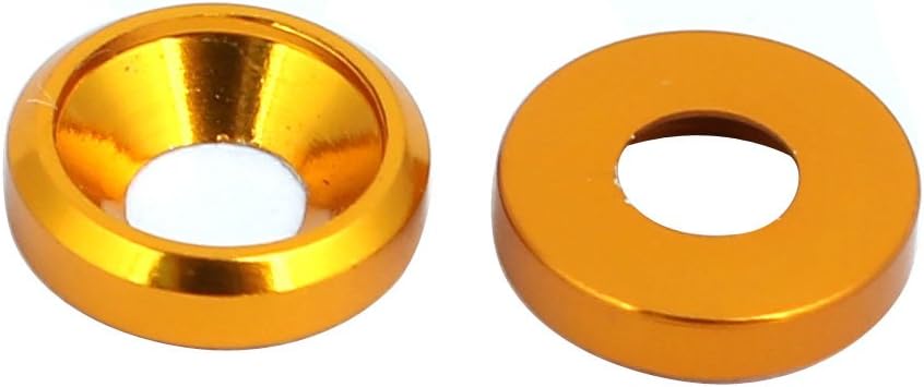 M3 Aluminium Quality Parts Alloy Cup Head Engine Bay fende-r Bumper Washer Gold Tone 20pcs Model:98as111qo206
