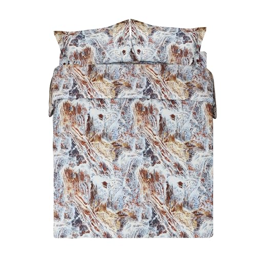 Edredón de algodón marrón VISI-ONE matrimonial ropa de cama transpirable 2