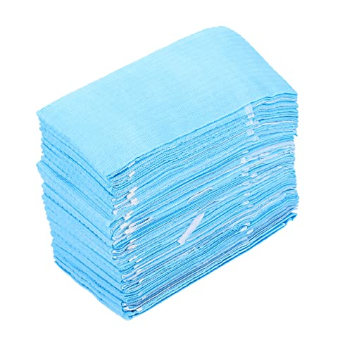 VALICLUD 60 Stück Einweg Dentallätzchen hellblau