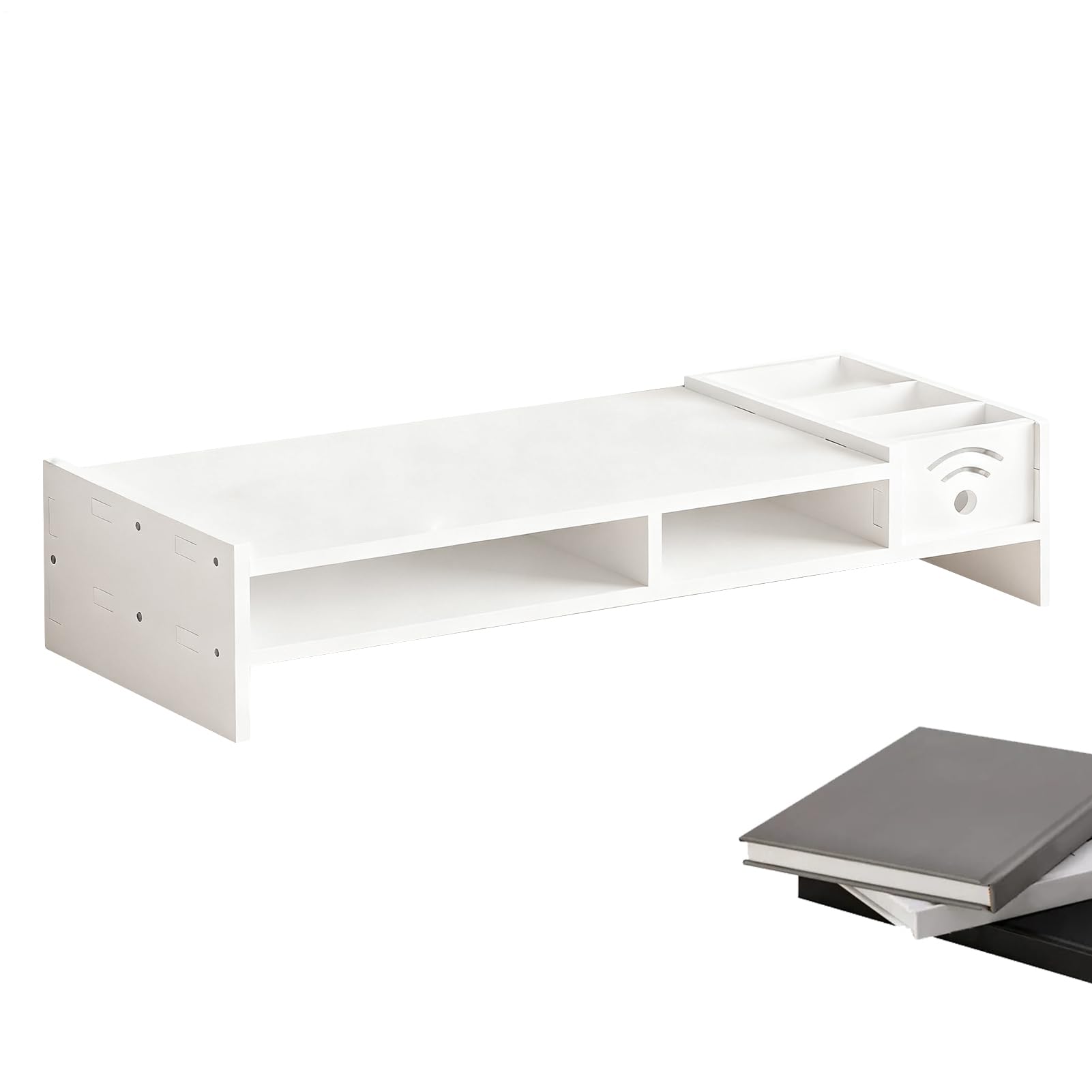 Support pour moniteur ergonomique double niveau pour surélever PC et ordinateur