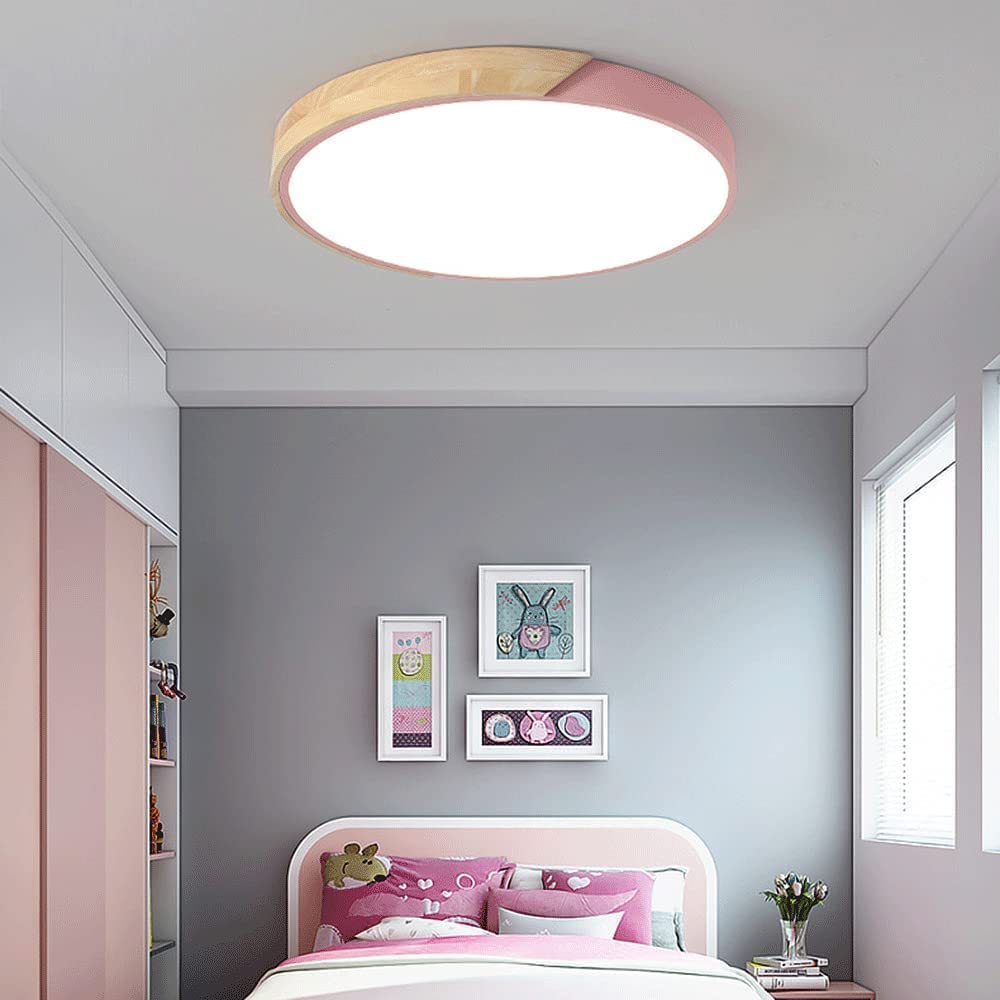 Luz LED De Techo Con Atenuación De 3 Tonos Luz De Techo Fácil De Instalar Cerca Del Techo Lámpara De Techo Redonda Con Personalidad Creativa Iluminación De Techo Con Pantalla Acrílica
