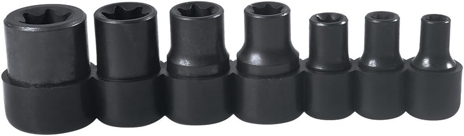 Urrea 4752E Combination Female Torx Chrome Socket Set