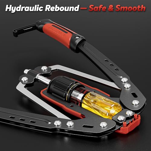 Image of Hydraulic Twister Arm Trainer, 10-Level Adjustable 22-440lbs Resistance, Chest Expander with Cylinder Protective Cover & PU Handle, Home Gym Equipment for Arm Chest Shoulder Strength Training