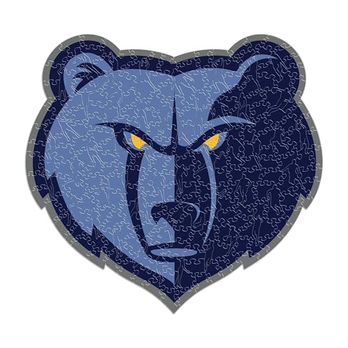 Iconic Puzzles - Memphis Grizzlies, Logo, Puzzle de Madera con Licencia Oficial de la NBA, 100% Sostenible, Talla S, 150 Piezas