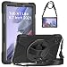 Gerutek 360 Rotating Stand Hard Case for Samsung Galaxy Tab A7 Lite, Black