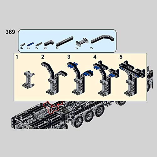 Gedar Riesenkran Liebherr Kran LTM1750-9.1 Baukasten, Technik Ferngesteuert Kran Bausteine mit 12 Motors, 7769… – Bild 5