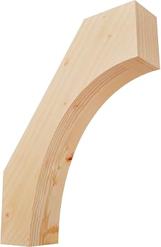 Ekena Millwork BRC04X14X18WTL00SDF 3 1/2"W x 14"D x 18"H Westlake Smooth Knee Brace, Douglas Fir