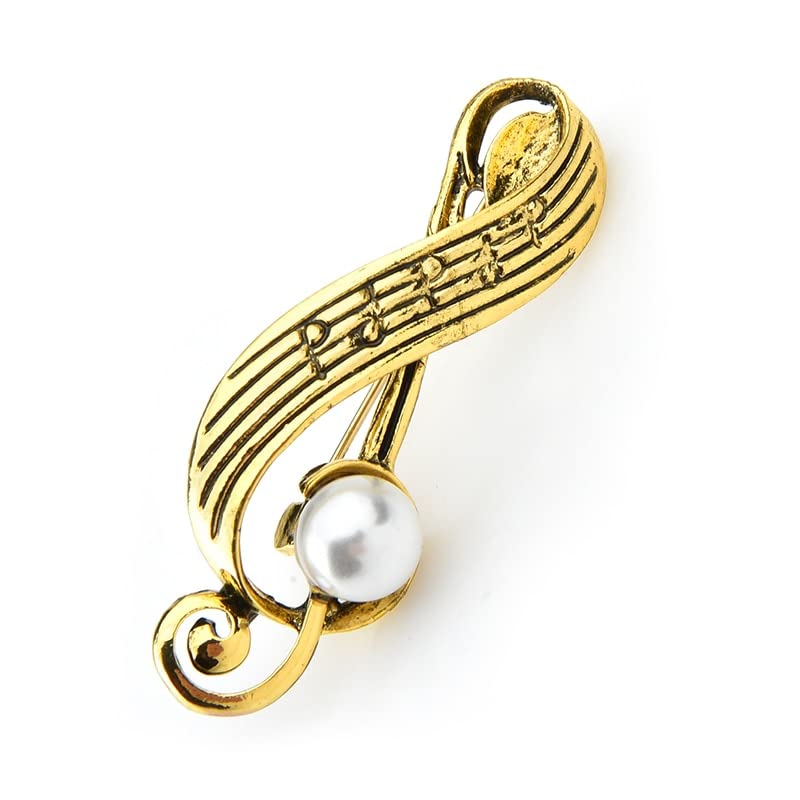 Spilla Spilla Vintage Spille con Note Musicali Donna Classico Perla Nozze Casual Spilla Spille S Spilla
