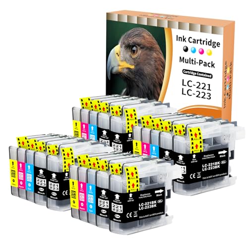 Cartouches d'encre LC-223 LC-221 compatibles Brother DCP-J4120 MFC-J5320