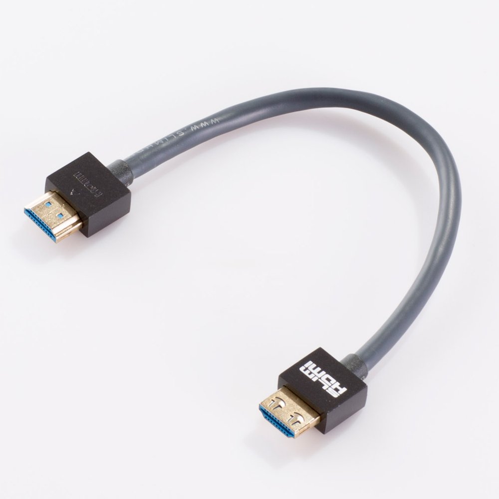 0.5m (50cm) Male Mini (Type C) to Male (Type A) Cable, The World's Slimmest HDMI Lead? (Gold Plated, 1080p, 3D, High Speed, ARC) — view 9