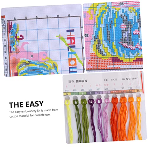 Kits de broderie point de croix Halloween lot de 3 à offrir aux passionnés de DIY - 7