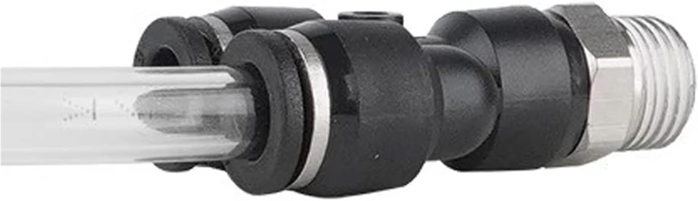 Black PX Pneumatic Quick Connector External Thread BSP1/4 1/2 1/8 3/8 Brass Y-shaped Tee Connector PU Air Hose PX-02 8-01 10-03(PX12-01)