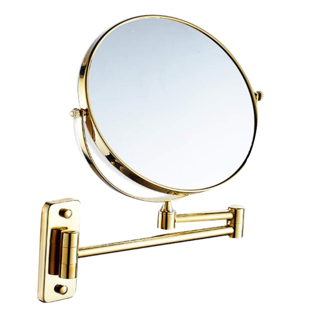 Miroir de salle de bain extensible en argent pour un maquillage parfait chaque matin