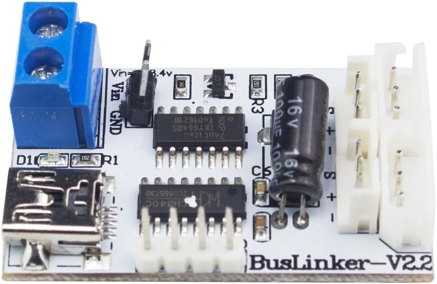 LewanSoul TTL/USB Debug Board for Serial Bus Servo LX-224, LX-218, LX-16A, LX-15D, Equipped with Position, Temperature, Voltage Feed, Bus Servo Setup TTL Board