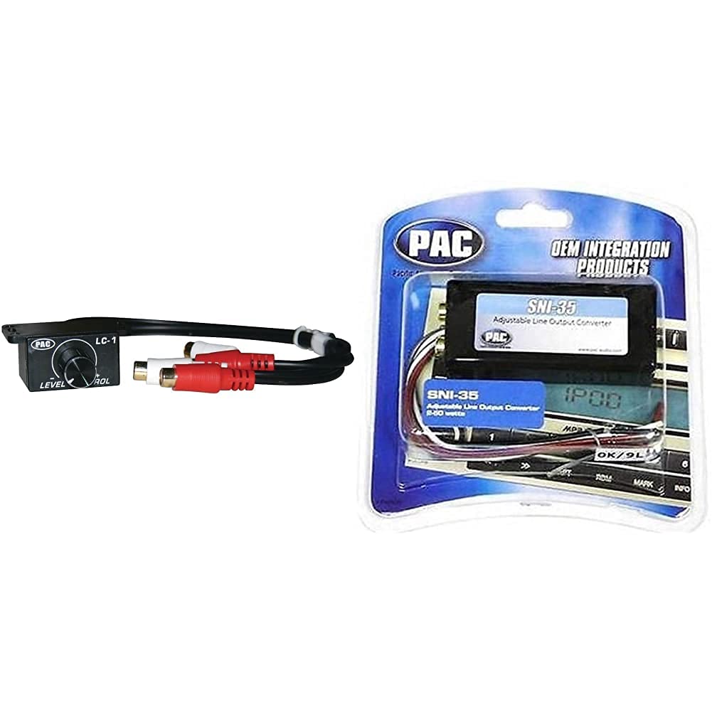 Amazon.com: PAC LC-1 Remote Amplifier Level Controller,Black,Small & SNI-35  Variable LOC Line Out Converter : Electronics