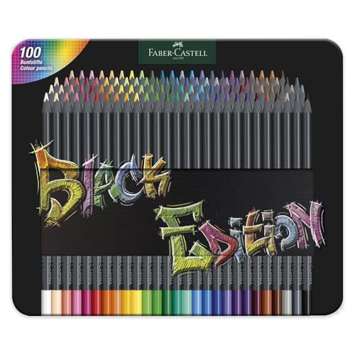 Faber-Castell Black Edition Colored Pencils Classic 1 Count (Pack of 100)