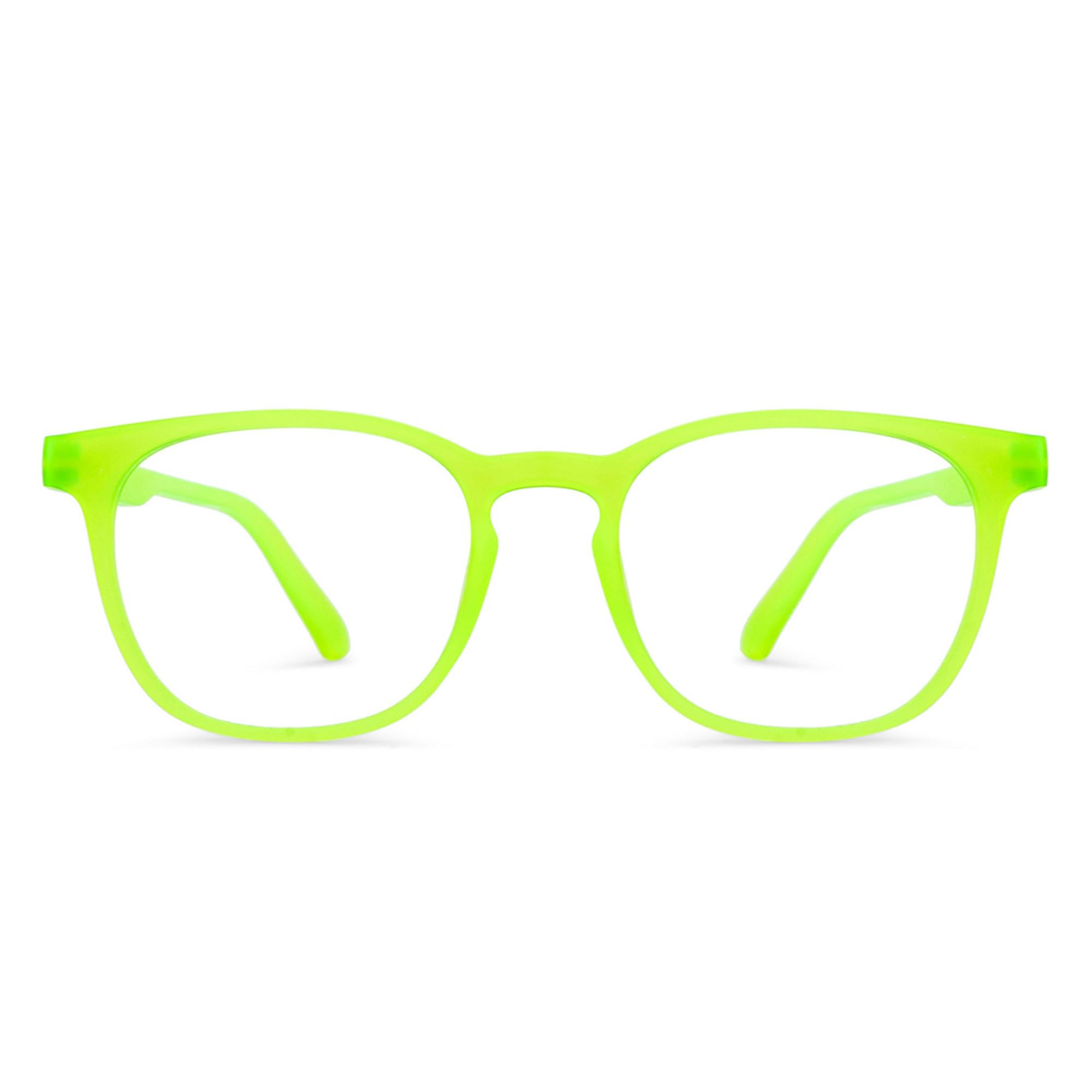 HUSTLR Zero Power Bluecut & Antiglare Computer Eyeglasses | Full Rim Square | As Seen On Shark Tank | Peyush Bansal Glasses | For Men & Women | Medium | LB E14058-W