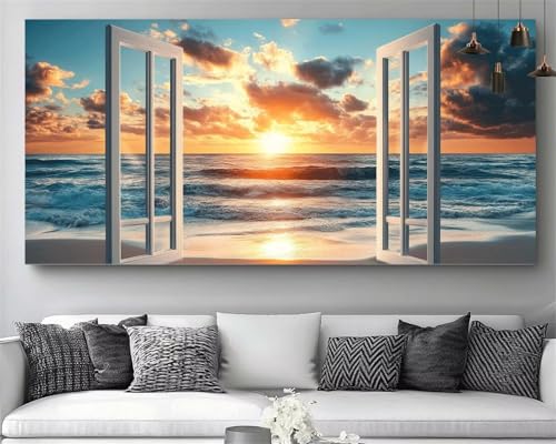 Diamond Painting Enfant et Adulte pour Décorer le Salon avec la Mer