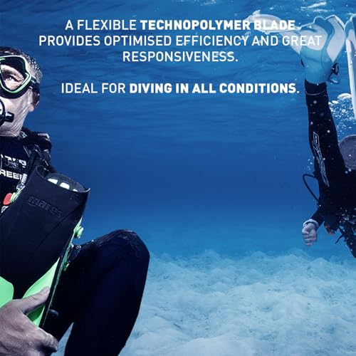 Mares Unisex Adults Avanti Quattro + Diving Fins - Durable Efficient Versatile Open-Heel Scuba Fins with Four-Channel Design & Bungee Strap, Yellow, X-Small by Mares - Image 5