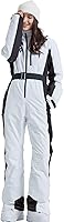 Vista 1 de HOTIAN Trajes de esquí de una pieza para mujer, overol ajustado, impermeable, para invierno, al aire libre, snowboard, nieve