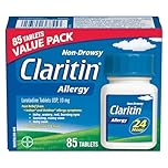 Claritin Allergy Medicine, 24-Hour Non-Drowsy Relief 10 mg, Value Pack, 85 Tablets