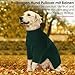 AOFITEE Hundepullover für Große Hunde, Warmer Weihnachts Hundepullover XXL Hunde Pullover, Rollkragen Winter Grün Strickpullover Hundepulli GroBe Hund Christmas Sweater, Pullover für Labrador