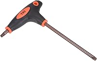 Vista 7 de uxcell Llave de doble extremo de la manija en T de la llave Torx a prueba de manipulaciones T45, acero S2