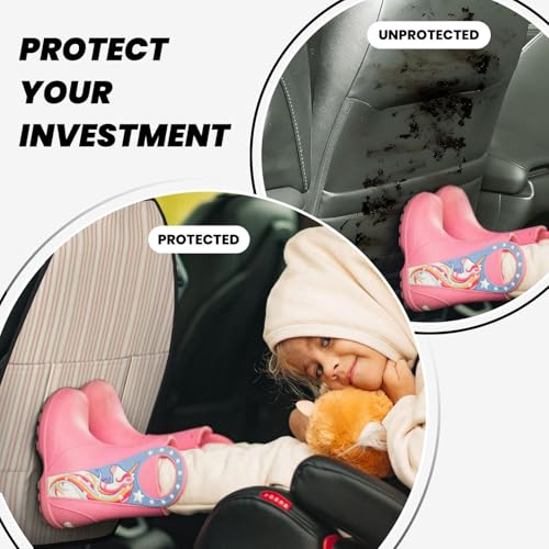 Alfombrillas protectoras rosa rubor a rayas verticales para coche 4