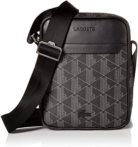 Lacoste mens Lacoste Blend Concept Vertical Camera Bag, Black, ONE US