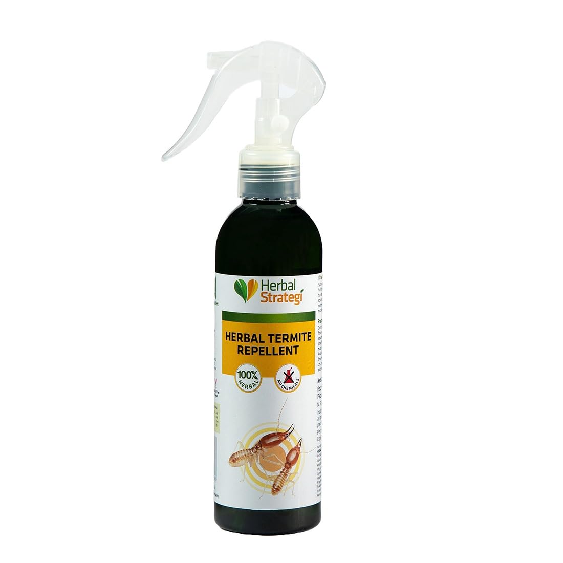 Herbal Strategi Termite Repellent Spray - Natural, Vegan & Eco-Friendly | 100% Herbal and Chemical free | Baby and Pet safe | Ayush certified | 200ml