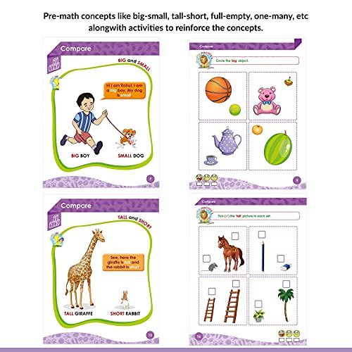 Image of Woodsnipe Tiny Steps - Maths Number Writing Book A | Age 2 to 4 Years | 1 to 20 Number For Homeschooling | Tracing and Writing Practice | Fun Filled Activity for Nursery Kids