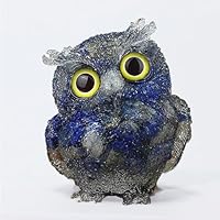 Amazon.co.jp: RemeeHi ふくろう 置物 天然石 樹脂 ミニ梟