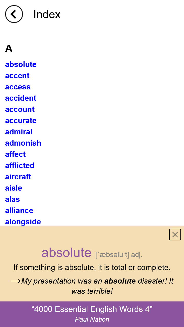 4000 Essential English Words 4 - App on Amazon Appstore