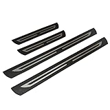 Woniyal 4 Piezas Molduras de Umbral de Puerta Coche Acero Inoxidable para Alfa Romeo Sportiva Mito Stelvio Giulietta Tonale Quadrifoglio GT GTV, Protección de Umbral Estribos Protectoras