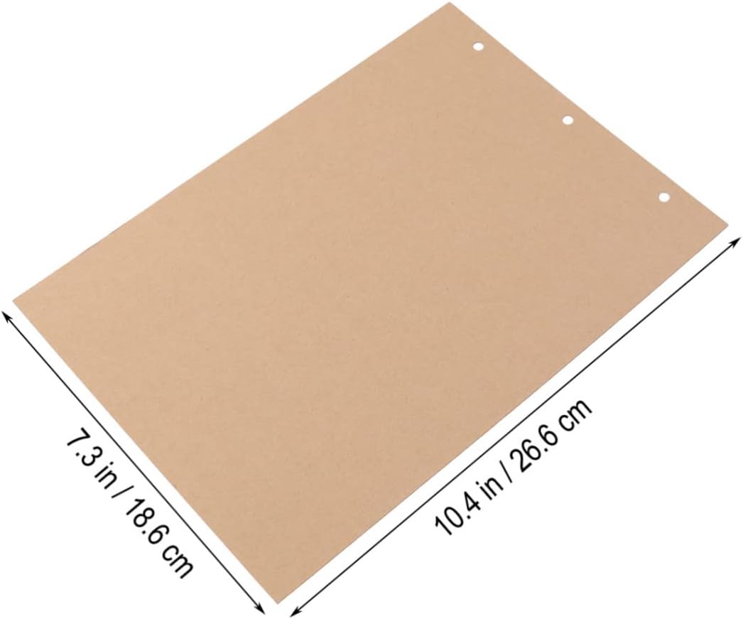 Yardenfun 15sheets Double-Sided Refill Pages for Scrapbook and Photo Album Made from Premium Kraft Paper Additional Pages for Scrapbooking Projects